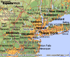 Map of Montclair, NJ